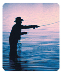 DF35-321-BL Gone Fishing Blue Man